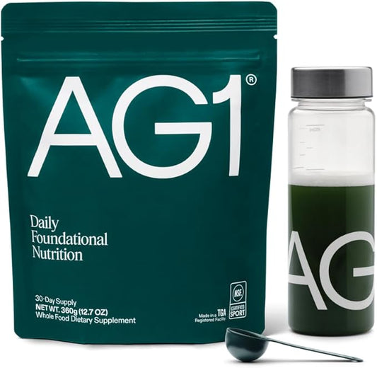 AG1 Greens Powder Supplement – Classic Formula | 75 Vitamins, Vegan & Keto Friendly