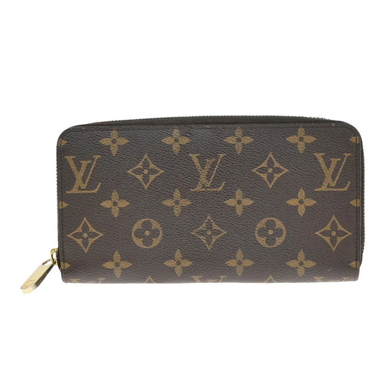 Louis Vuitton Monogram Zippy Long Wallet – Brown Leather Zip Around | M60017